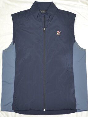 Dunning Men's Full-Zip Shinnecock Hills Golf Club Vest, Blue, Size XL
